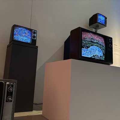 Photograph of television artwork